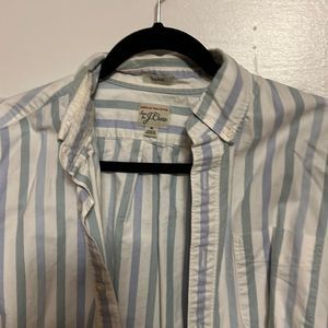 J crew retro vertical striped short sleeve button up. Medium